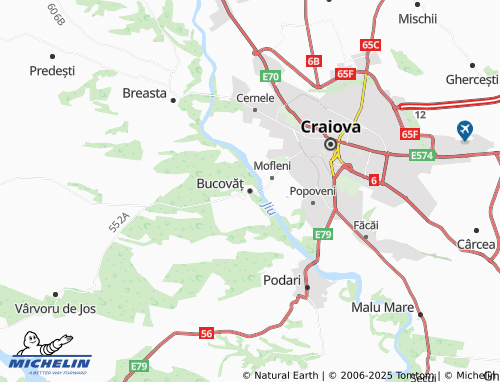 MICHELIN Bucovăț map - ViaMichelin