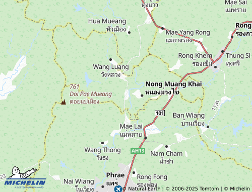 MICHELIN Nam Rat map - ViaMichelin