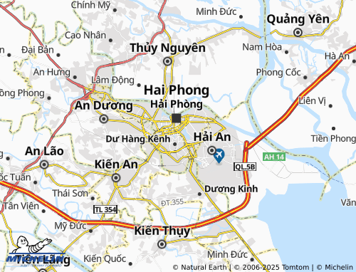 MICHELIN Hàng Kênh map - ViaMichelin