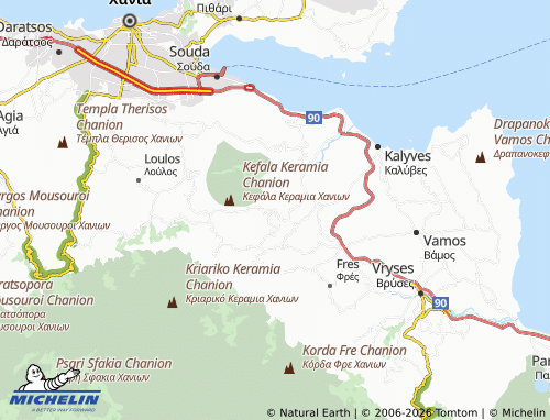 MICHELIN Samonas map - ViaMichelin