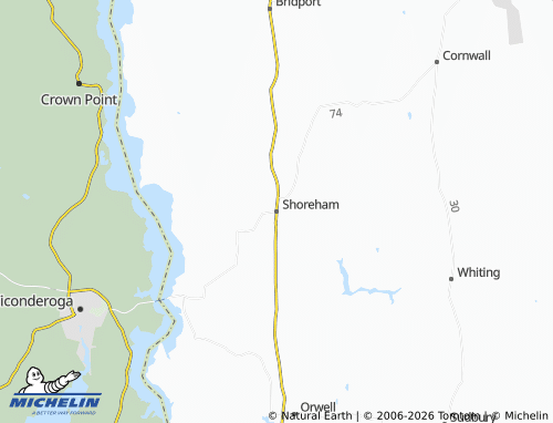 Mapa MICHELIN Shoreham - ViaMichelin