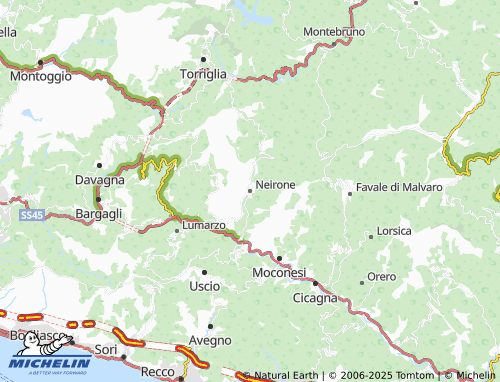 MICHELIN Neirone map - ViaMichelin