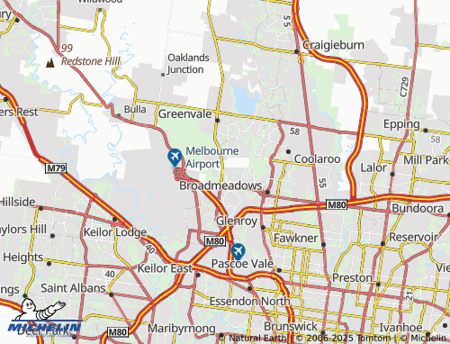 Mappa MICHELIN Attwood - ViaMichelin
