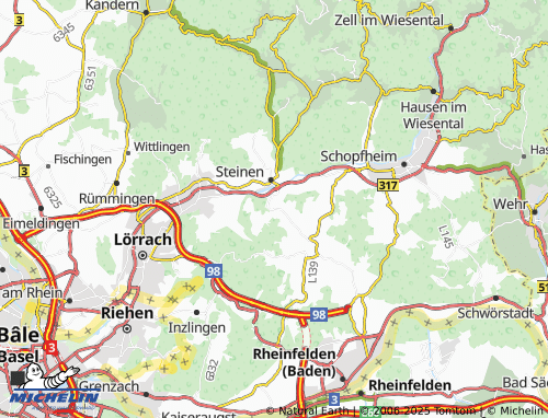 Carte MICHELIN Hüsingen - ViaMichelin
