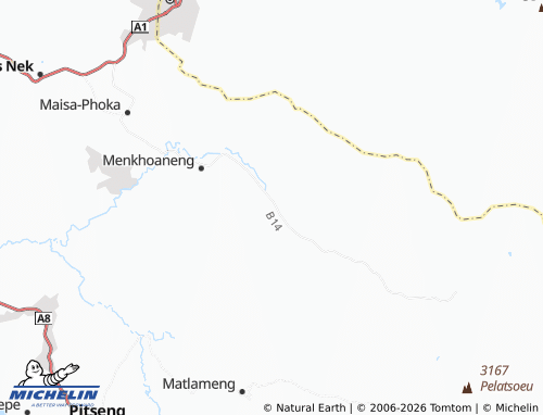 Mappa MICHELIN Thabana-Tsooana - ViaMichelin