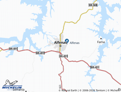 Mappa MICHELIN Alfenas - ViaMichelin