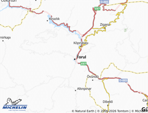 Mappa MICHELIN Merkez - ViaMichelin