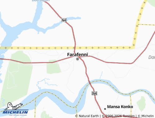 Mappa MICHELIN Farafenni - ViaMichelin