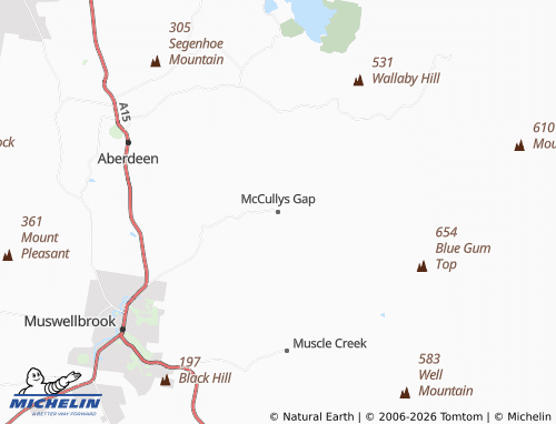 Mapa MICHELIN McCullys Gap - ViaMichelin
