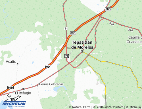 Mapa MICHELIN Jardines de Tepa - ViaMichelin