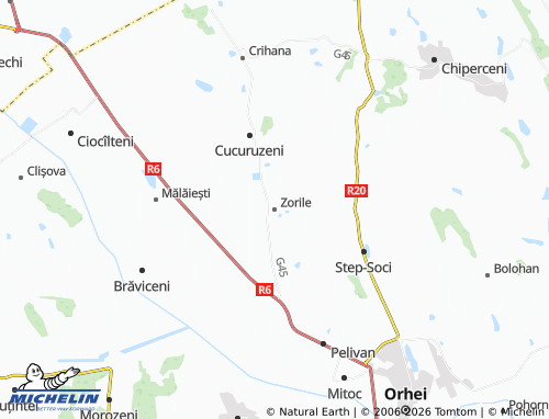 Mappa MICHELIN Zorile - ViaMichelin