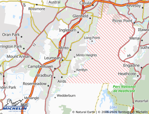 Mapa MICHELIN Minto Heights - ViaMichelin