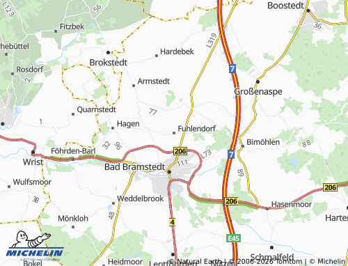MICHELIN Fuhlendorf map - ViaMichelin