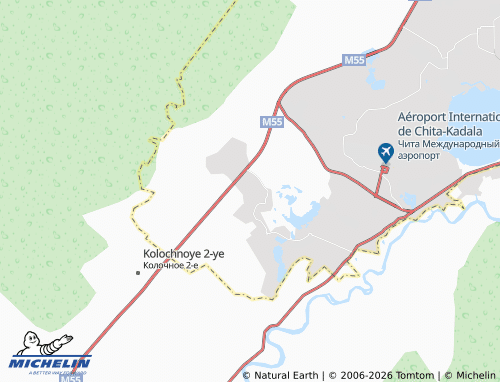 MICHELIN-Landkarte CHES poselok - ViaMichelin