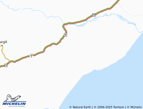 MICHELIN Motunau map - ViaMichelin