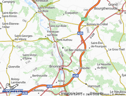 Mappa MICHELIN Le Bec-Hellouin - ViaMichelin