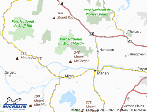 MICHELIN Devereux Creek map - ViaMichelin