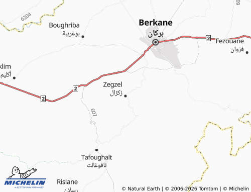 Mappa MICHELIN Zakzal - ViaMichelin