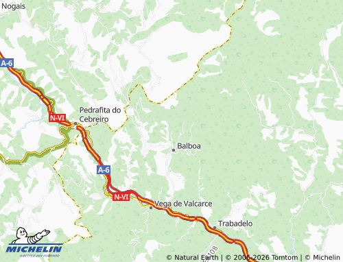MICHELIN Chan de Villar map - ViaMichelin