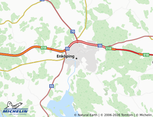 MICHELIN Enköping map - ViaMichelin