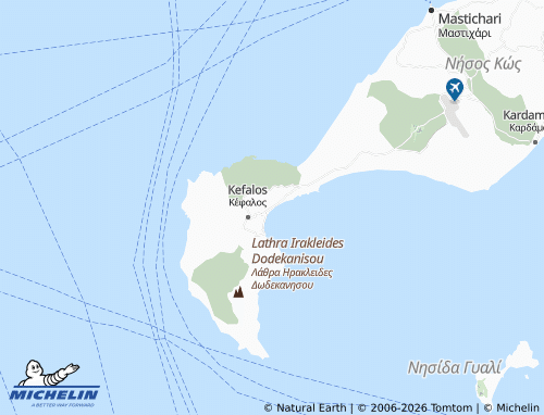 MICHELIN Agios Stefanos map - ViaMichelin