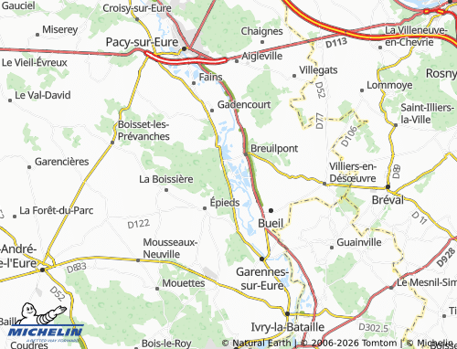 Carte MICHELIN Lorey - ViaMichelin
