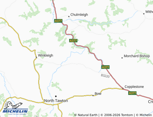 Carte MICHELIN Coldridge - ViaMichelin