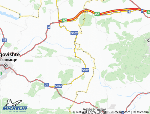 MICHELIN Ostrets map - ViaMichelin