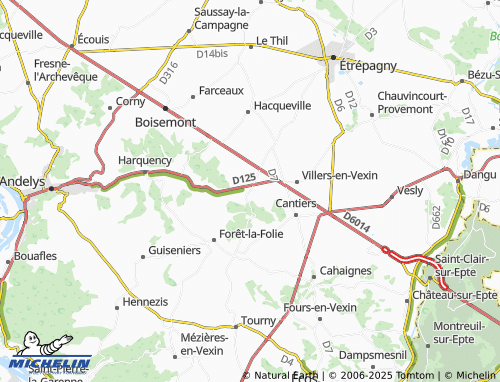 Carte MICHELIN Mouflaines - ViaMichelin