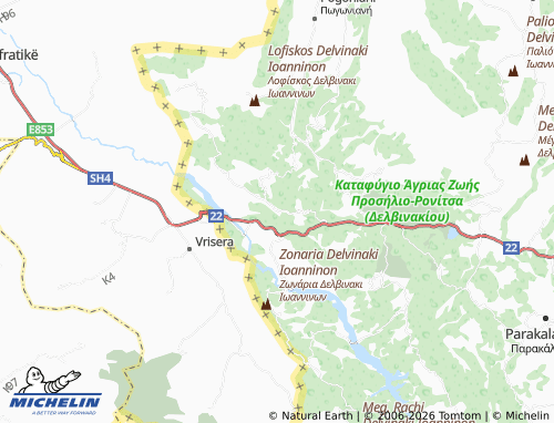 MICHELIN Zavrocho map - ViaMichelin