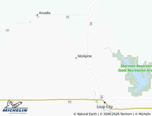 Mappa MICHELIN McAlpine - ViaMichelin
