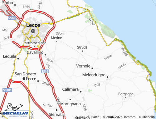 MICHELIN Pisignano map - ViaMichelin
