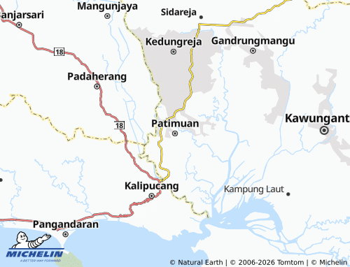 MICHELIN-Landkarte Patimuan - ViaMichelin