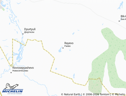 MICHELIN-Landkarte Rayevo - ViaMichelin