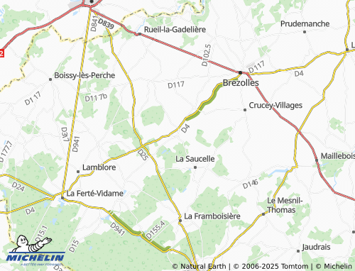 MICHELIN-Landkarte Les Châtelets - ViaMichelin