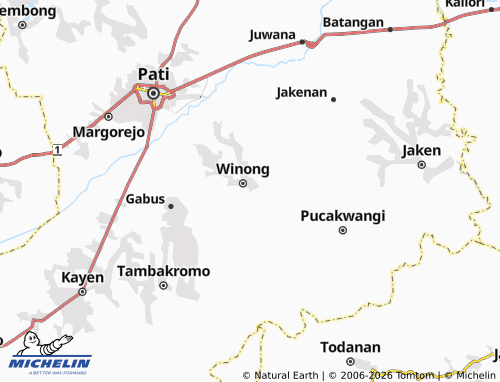 Carte MICHELIN Pekalongan - ViaMichelin
