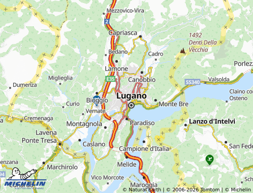Mappa MICHELIN Massagno - ViaMichelin