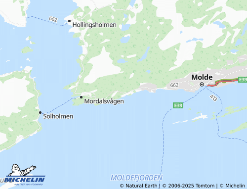 MICHELIN Djupdalen map - ViaMichelin
