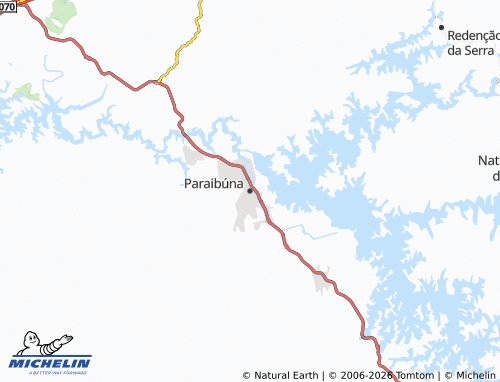 MICHELIN Paraibúna map - ViaMichelin