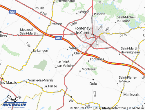 MICHELIN Chaix map - ViaMichelin