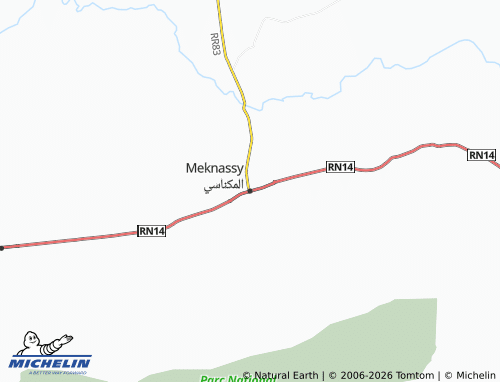 Carte MICHELIN Meknassy - ViaMichelin