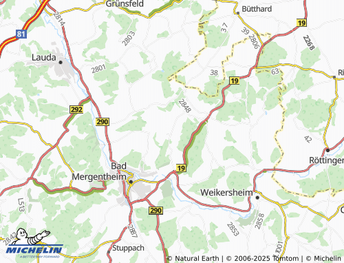 MICHELIN Holzbronn map - ViaMichelin