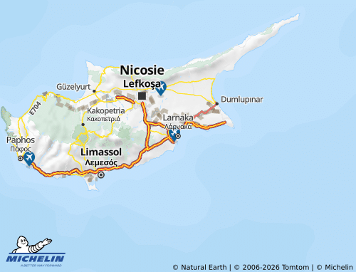 Carte MICHELIN Larnaka - ViaMichelin