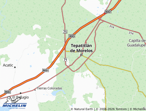 Mapa MICHELIN Lomas del Bosque - ViaMichelin