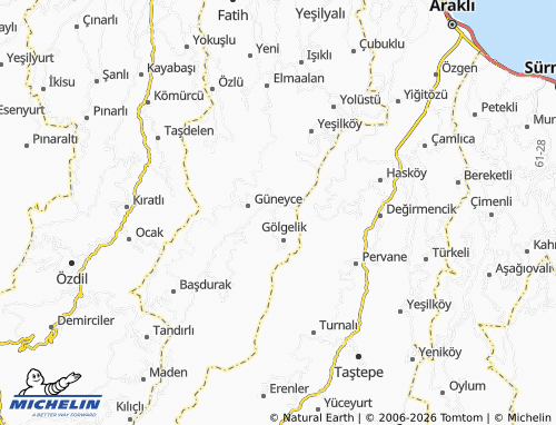 Mappa MICHELIN Oğuz - ViaMichelin
