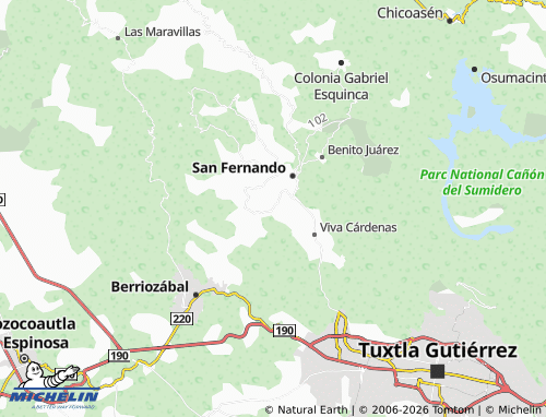 Mappa MICHELIN Vicente Guerrero - ViaMichelin