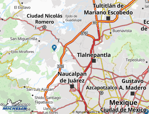 Mappa MICHELIN Atizapan de Zaragoza - ViaMichelin