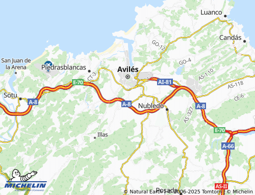 MICHELIN-Landkarte Ceruyeda - ViaMichelin