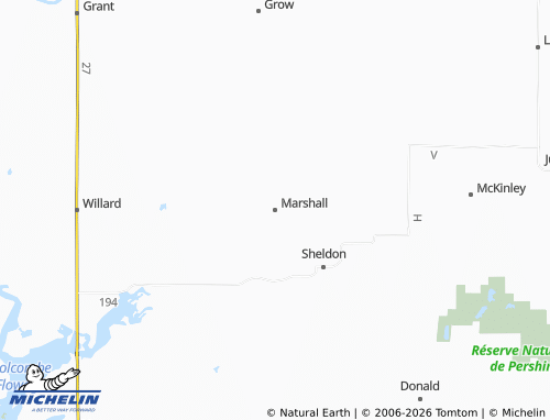 Mappa MICHELIN Marshall - ViaMichelin