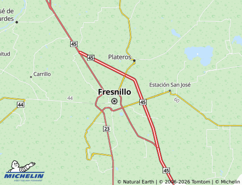 MICHELIN-Landkarte El Fresno - ViaMichelin